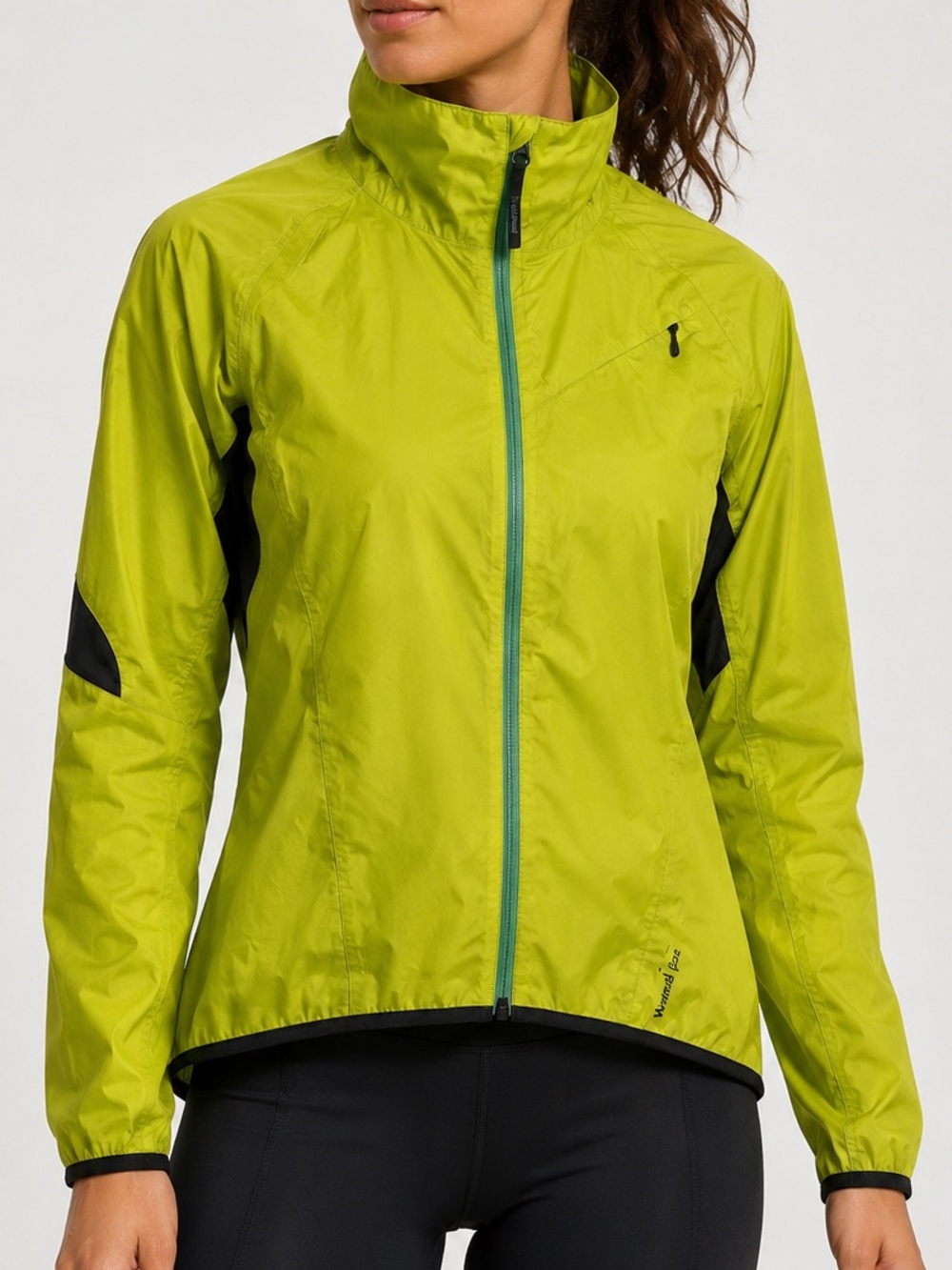 The North Face Lime Green Windbreaker Jacket Women's Small Full Zip Packable